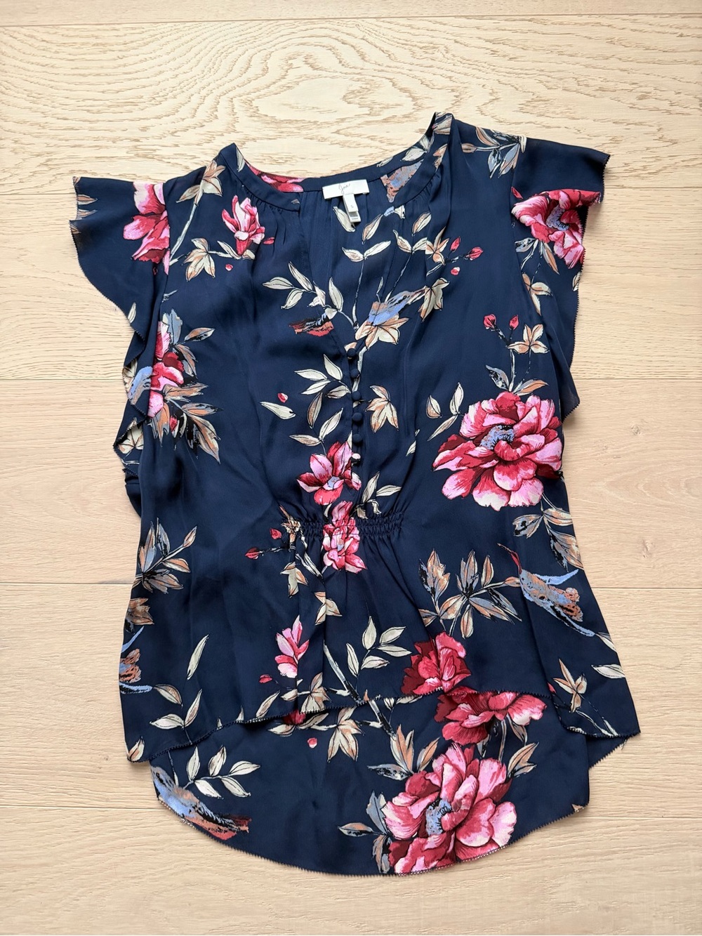 Joie floral silk blouse